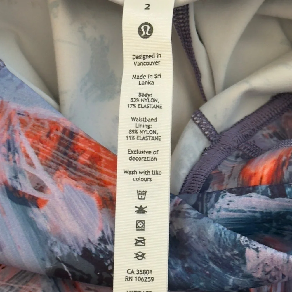 Lululemon Leggings NWT High Rise fast and free Tight 28” Inseam Size 2 New $128